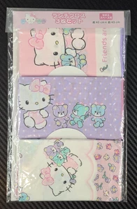 Juego de 3 paños de almuerzo de algodón Sanrio Original Hello Kitty 43 × 43 cm #07398-9 - Imagen 1 de 6