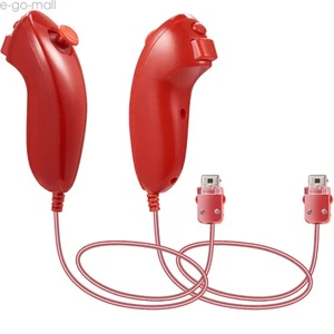 2 Pack Wii Nunchuck of Red Nintendo Nunchuck for Nintendo Wii or Wii U Console - Picture 1 of 7