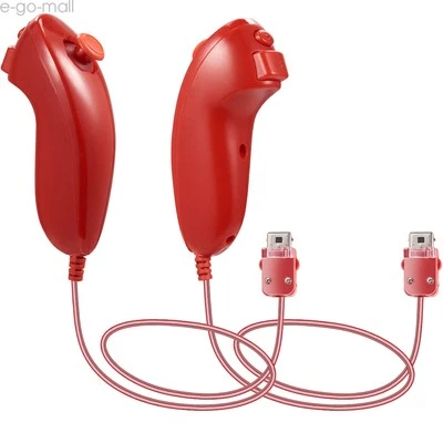 2 Pack Wii Nunchuck of Red Nintendo Nunchuck for Nintendo Wii or Wii U Console - Image 1 of 4
