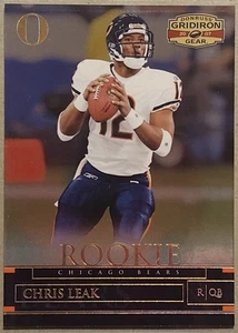 2007 Donruss Gridiron Gear Rookie Gold O's /100 Chris Leak #118 Bears - Picture 1 of 11
