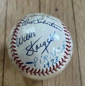 1973 Pittsburgh Pirates Team Signed Spaulding Baseball Stargell 19 Autos Beauty! - Picture 1 of 10