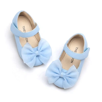 Niña Mary Jane Zapatos de Vestir Princesa Bailarina Zapatos Planos (AG207, Azul/7M) Foto 1 de 4