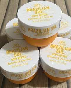 4 Stk. BRASILIANISCHE SOL KÖRPERBUTTER PISTAZIE & KARAMELL 6oz. Jeweils - Bild 1 von 6