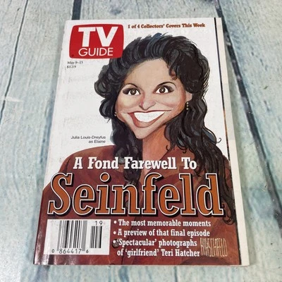 Vintage TV Guide 1998 May 9-15 - Fond Farewell to Seinfeld Elaine on Cover - Image 1 of 2