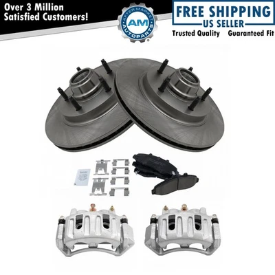 Kit de pastillas de freno delanteras y rotor de cerámica para Ford F-150 1997-1998 Foto 1 de 4