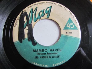 ANDRES DE COLBERT «MAMBO RAVEL» 7″ LATIN JAZZ MAMBO PACHANGA PERU MAG HEAR ♫ - Picture 1 of 2