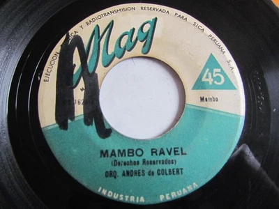 ANDRES DE COLBERT «MAMBO RAVEL» 7″ LATIN JAZZ MAMBO PACHANGA PERU MAG HEAR ♫ - Image 1 of 2