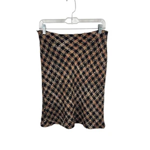 VTG Betsey Johnson Wool Tweed Skirt M - Picture 1 of 4