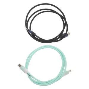 2 Stück USB Typ C auf Typ C Kabel: USB Datenübertragung 60W Kabel Schnellladen - Bild 1 von 20