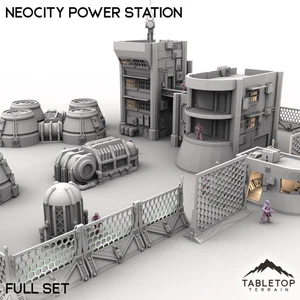 NeoCity Power Station - Cyberpunk Tabletop Terrain - Picture 1 of 10
