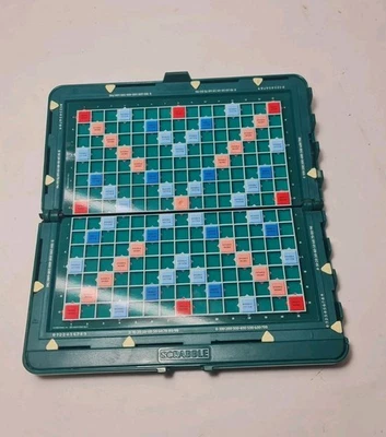 Vintage Pocket Scrabble Magnetic Travel Game Hard Plastic Case - without Letters - Image 1 of 4