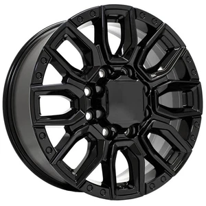 Gloss Black Wheel 20x8.5 for 1999-2010 Chevy Silverado 2500 - RVO4747 - Picture 1 of 3