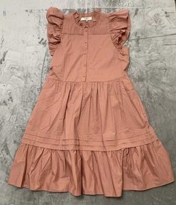 Sea New York Kleid Damen kleiner Stehkragen knielang kurze Rüschenärmel - Bild 1 von 15