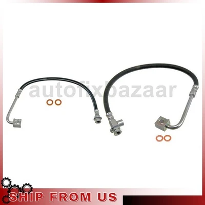 Manguera hidráulica de freno delantero izquierdo delantero derecho Dorman para Ford F-250 1995~1996 Foto 1 de 4