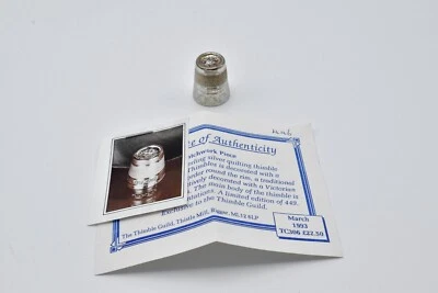 Sterling Silver Thimble Modern Limited Edition 1993 - Image 1 of 4