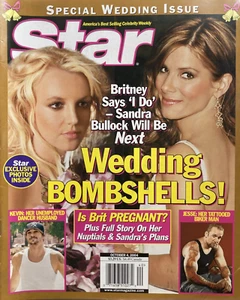 BRITNEY SPEARS / SANDRA BULLOCK October 2004 STAR Magazine JESSE JAMES - Picture 1 of 1
