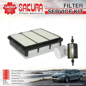 Sakura Oil Air Fuel Filter Service Kit for Holden Rodeo RA 3.5L V6 03/03-2005 - Picture 1 of 2