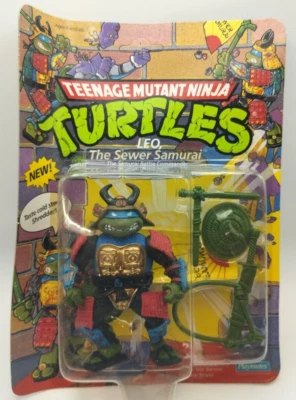 Leo The Sewer Samurai TMNT 1990 Playmates Figure MOC Unpunched - Image 1 of 4
