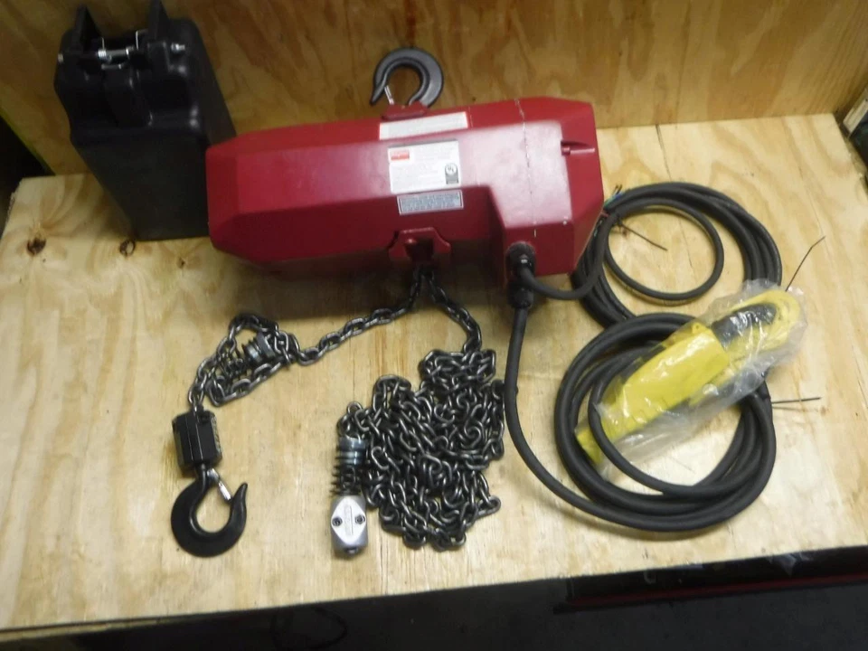 Polipasto de cadena elevador 452R35 Dayton 1000 lb 15 ft 230/460 voltios 3 fases ENVÍO RÁPIDO NUEVO Foto 1 de 1