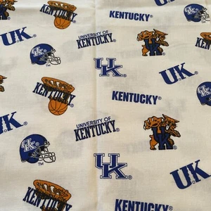 UNIVERSITY of KENTUCKY WILDCATS SPORT DESIGN BRANDNEU 1/2 YARD 100 % BAUMWOLLE - Bild 1 von 1