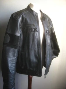 BLACK-CAFE LONDON LEDERJACKE 44 42 schwarz Cafe Racer 1969 - Bild 1 von 23