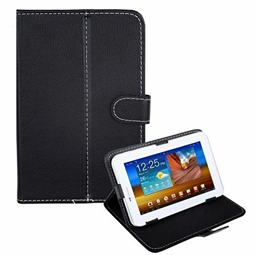 Capa protetora dobrável suporte fólio couro 7" universal para tablet HDE - Imagem 1 de 1