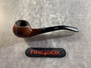 Vintage Burl Wood Right Bent Author Pipe - Imported *READ* - Picture 1 of 9