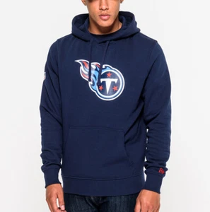 New Era Cap Men's NFL Tennessee Titans Team Essential Pull Over Navy Hoodie - Picture 1 of 6