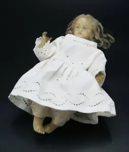 † 19. DNJC KRIPPE WACHSFIGUR JESUS CHRISTUS KIND WEIHNACHTEN KATHOLISCH FRANKREICH † - Bild 1 von 24