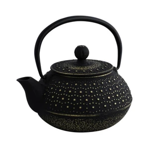 100% Genuine! AVANTI Imperial Cast Iron Tea Pot 800 ml Black/Gold! RP $72.95! - Bild 1 von 3