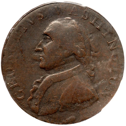 (1795) B-34A R-6+ PCGS XF 40 Lettered Edge North Wales Halfpenny Colonial Coin Cover