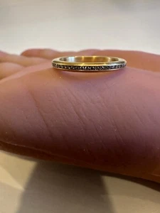 Stackable EGF By COGE 18K Yellow Gold 0.26 CTW Natural Round Diamond Eternity - Picture 1 of 6