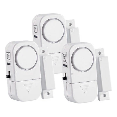 VisorTech 3er-Set Mini-Tür- und Fensteralarme, 95 db, 2 Jahre Batterielaufzeit - Bild 1 von 4