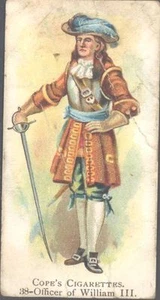 Cope - British Warriors, black on white back - 38 - An Officer of William III - Picture 1 of 1