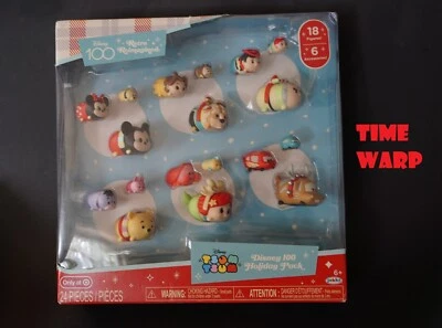 PACOTE DE FÉRIAS REIMAGINADO RETRÔ DISNEY 100 TSUM TSUM 18 BONECOS 6 ACESSÓRIOS NOVO - Imagem 1 de 2