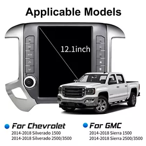 For 2014-2018 Chevrolet Silverado GM Sierra Android Carplay Car Stereo Radio GPS - Picture 1 of 16