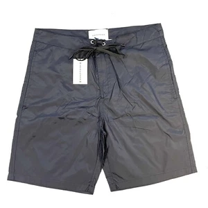 SOLID & STRIPED Mens Nylon Drawstring Board Shorts Swim Trunks Black (MSRP $145) - Picture 1 of 7