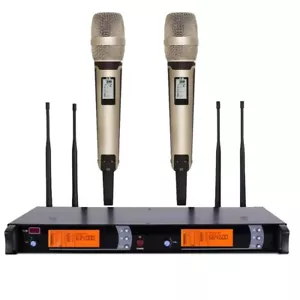 Pro Dual Handheld Wireless SKM 9000 G3 Microphone System SKM9000 Champagne Mic - Picture 1 of 10