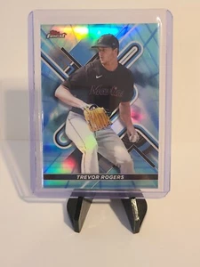 2022 Topps Finest MLB Aqua Vapor Refractor #/250 Marlins - TREVOR ROGERS - Picture 1 of 2