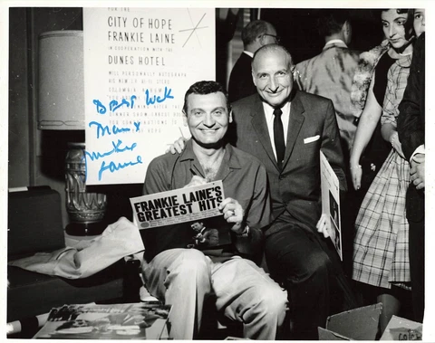 Frankie Laine Singer Songwriter Signed Autograph 8 x 10 Photo PSA DNA Cover