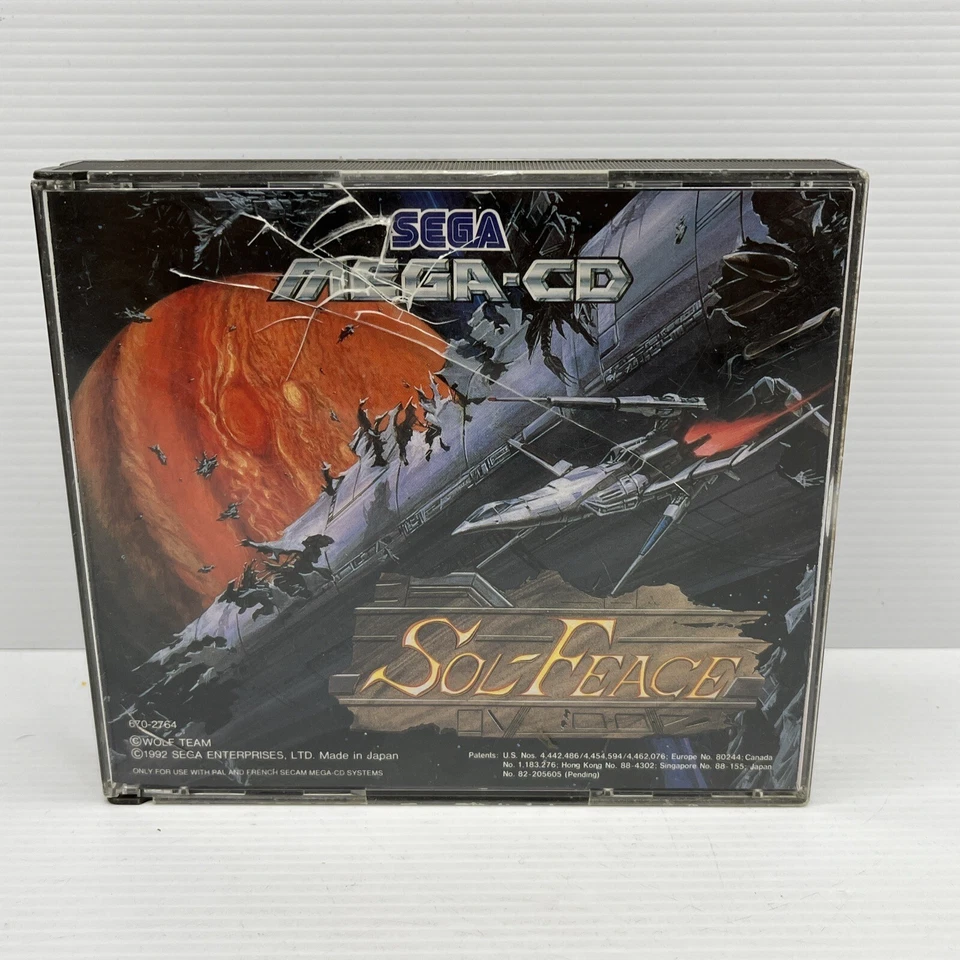 Sol-Feace Sega Mega CD - Case & Manual ONLY - NO GAME! - Image 1 of 4