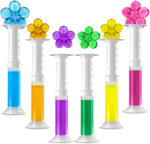 EKE Toilet Gel, Toilet Stain Removal Cleaning Air Freshener, 72 Flower Stamps, P - Picture 1 of 7