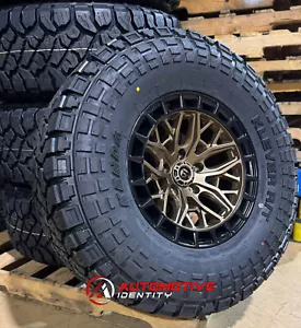 4) 17x9 Fuel D869 Sigma Bronze Wheels 35" Kenda RT Tires 5x5 Jeep Gladiator JT - Picture 1 of 7