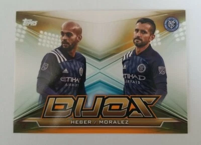 2020 Topps MLS Maxi Moralez Heber Duos Orange Parallel Insert 09/25 - Image 1 of 2