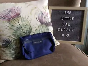 Longchamp Le Pliage Toiletten-Reisetasche. Marineblau. Brandneu mit Etikett - Bild 1 von 1