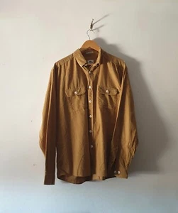 Vintage Lacoste corduroy button down mens Size 44 Slim Fit embroidered logo - Foto 1 di 5