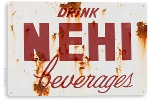 TIN SIGN Nehi Beverages Kitchen Cola Soda Beverage Rustic Soda Metal B787 - Picture 1 of 3
