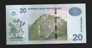 Suriname, 20 Dollar, 2019, P-164, nicht im Umlauf befindliche Banknote - Bild 1 von 2