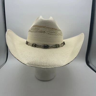 Sombrero de Vaquero Justin Para Hombres Talla 7 1/2 20X Sombrero de Vaquero de Paja por Milano Hat Company Foto 1 de 4