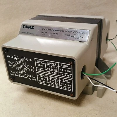 Topacio Ultra-Aislador Línea Supresor de Ruido 91091-31 Tapa 0.0005pF 120V/240V 125VA Foto 1 de 4